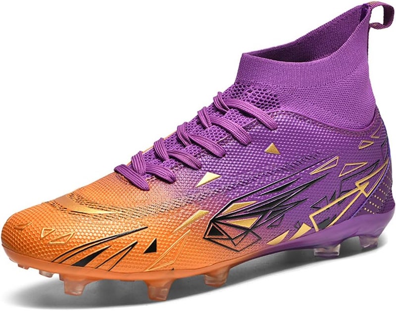 DISRATEBLU Kids Soccer Shoes Boys Football Cleats Professional Athletic Outdoor Trainning Football Shoes Youth Girl Turf Soccer Cleats - Image 1