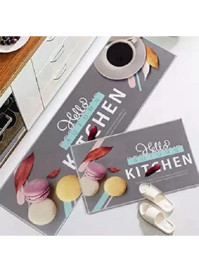 Home-Cloud حصيرة مطبخ فاخرة HomeCloud 6 مم مطبوعة بالفواكه سميكة مضادة للانزلاق، قابلة للغسل، بحجم كبير، مطبوعة، حصيرة مطبخ مصممة قابلة للطي للأرضية، غرفة النوم، الحجم القياسي (40 × 120 سم 40 × 60 سم) - Image 1