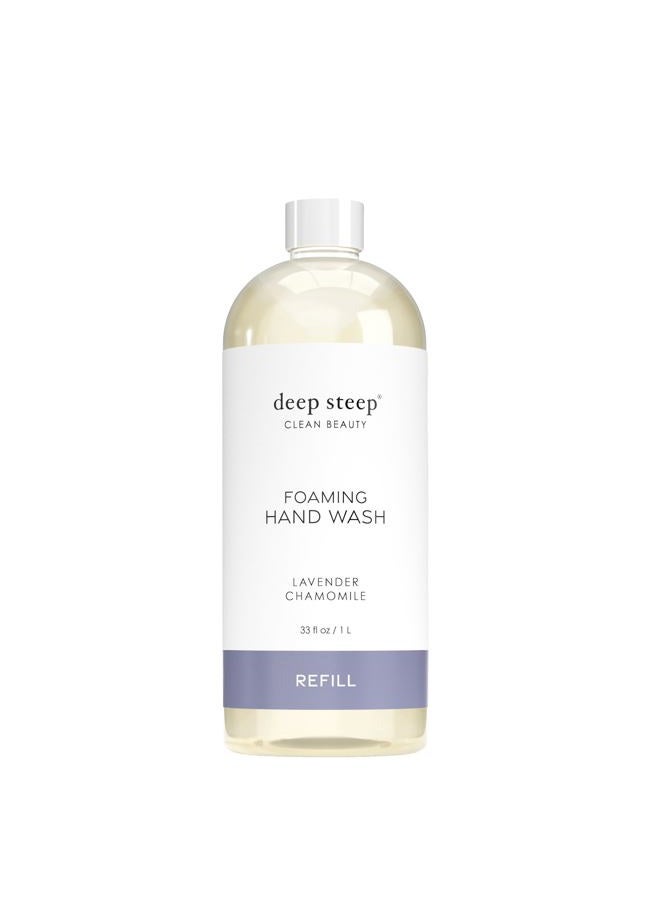 Deep Steep Lavender Chamomile: Foaming Hand Wash Refill, Liter (Lavender Chamomile) - Image 1