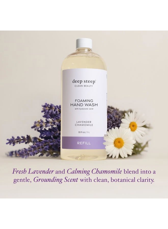Deep Steep Lavender Chamomile: Foaming Hand Wash Refill, Liter (Lavender Chamomile) - Image 4