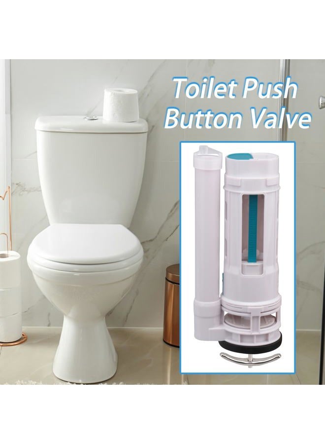 250mm Height White Toilet Push Button Valve Element Dual Flush Toilet Valve Top Button Replacement Assembly with Screwdriver and Tape - Image 4
