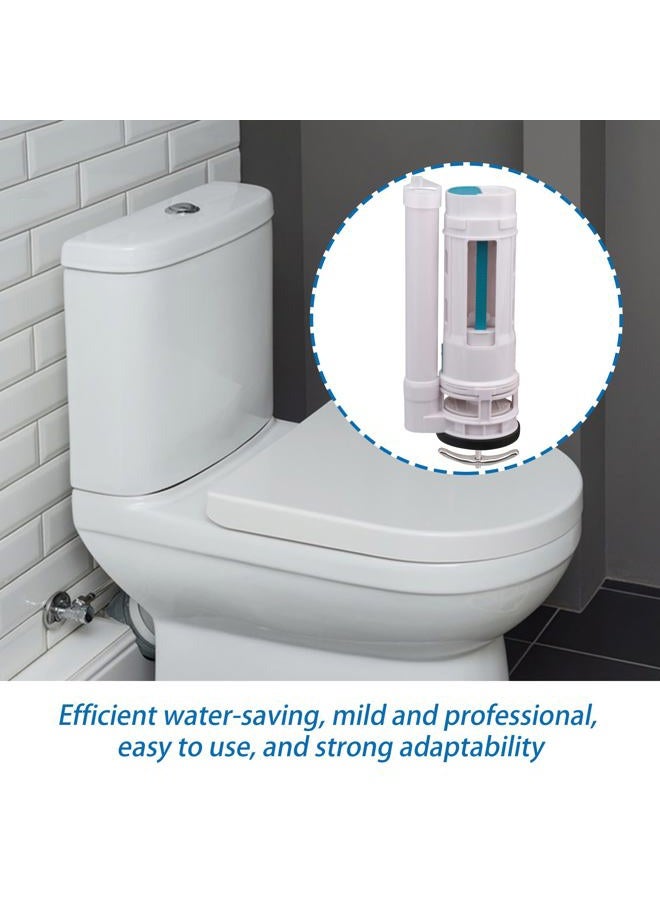 250mm Height White Toilet Push Button Valve Element Dual Flush Toilet Valve Top Button Replacement Assembly with Screwdriver and Tape - Image 3