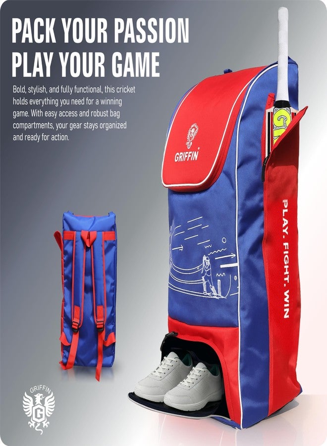 Griffin 2.O Kit Bag Cricket (NavyRed) - Image 3