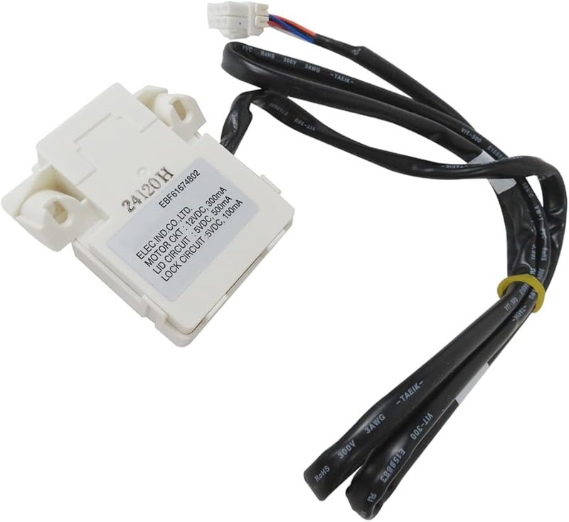 قطعة استبدال مفتاح قفل الغطاء EBF61674802 لغسالة LG Kenmore - Image 3