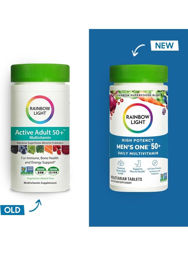 Rainbow Light Men's One 50+ Daily Multivitamin - 150 Tablets - Image 2