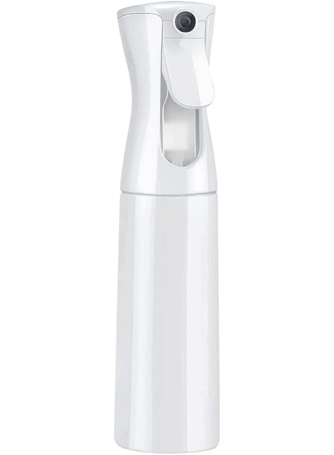 Showay 300Ml Bpa Free Plastic Empty Mist Spray Bottle With Pressurized Mister Pump For Hair, Salon, Plants, Flower Cleaning (White)