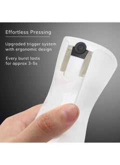 SHOWAY Showay 300Ml Bpa Free Plastic Empty Mist Spray Bottle With Pressurized Mister Pump For Hair, Salon, Plants, Flower Cleaning (White)  - Image 5