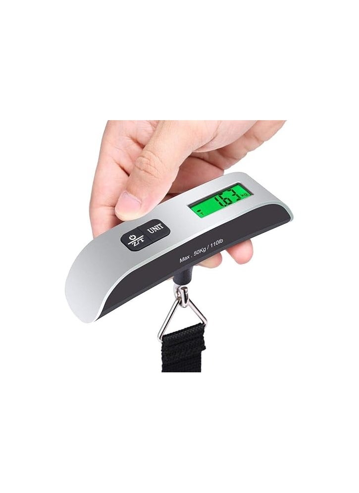 MIRFA LCD Display Portable Digital Luggage Weighing Scale (Silver)  - Image 1