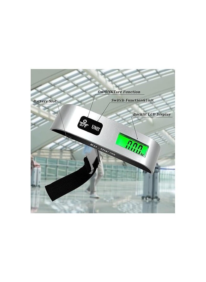 MIRFA LCD Display Portable Digital Luggage Weighing Scale (Silver)  - Image 5