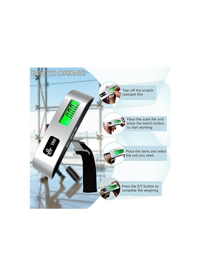 MIRFA LCD Display Portable Digital Luggage Weighing Scale (Silver)  - Image 4