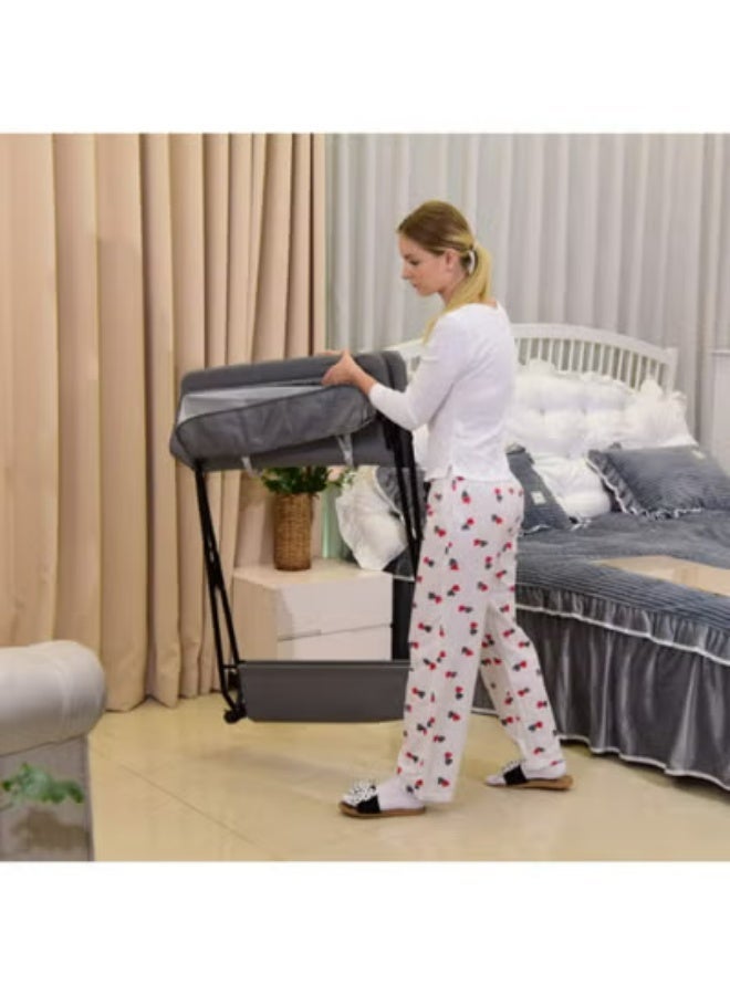 Portable Baby Changing Table with Adjustable Height and Storage Organizer code - HT-9817 - Image 4
