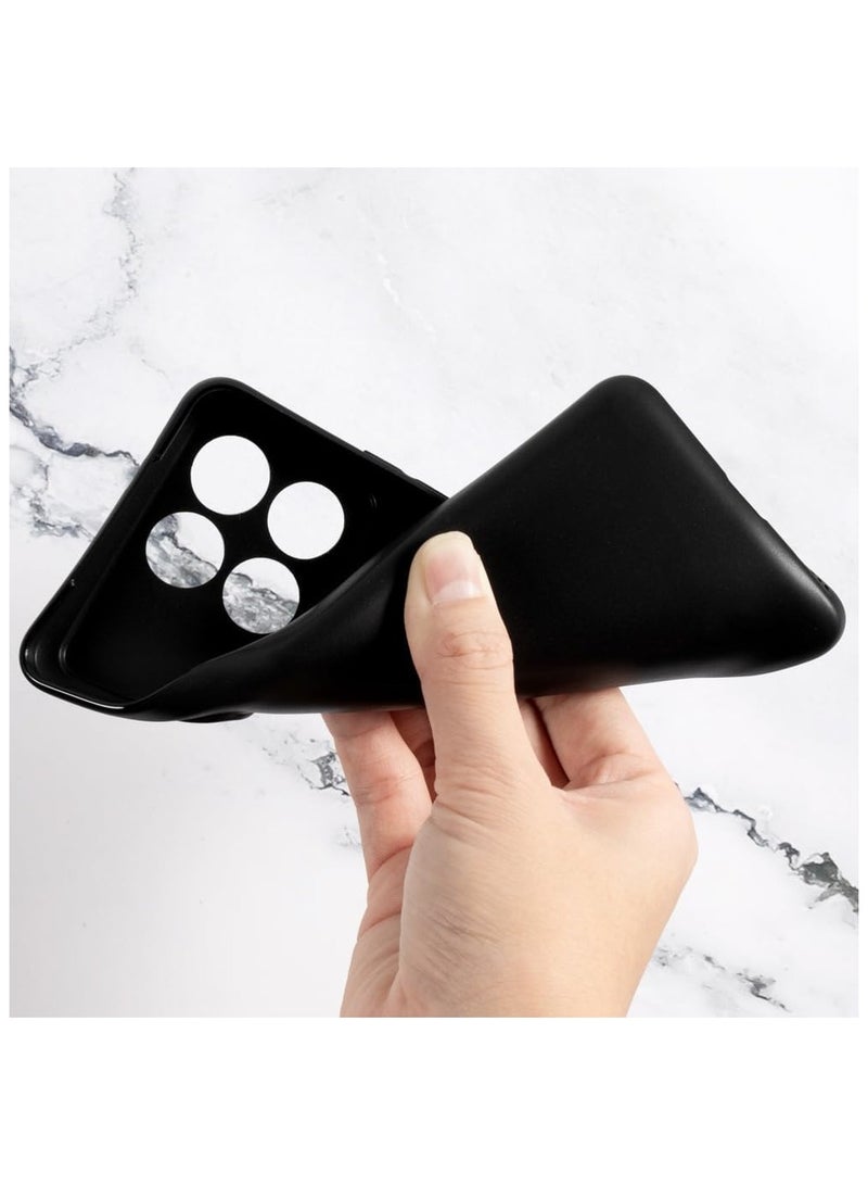 حافظة لهاتف Xiaomi Poco X6 Pro/Redmi K70E غطاء أسود رفيع بلمسة نهائية غير لامعة حافظة واقية ناعمة ومرنة من مادة TPU مع حماية للكاميرا لهاتف POCO X6 Pro 5G / Redmi K70E - Image 5