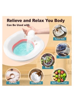 RATSAW Sitz Bath for Over Postpartum Care Perineal Bath for Hemorrhoidal Relief  - Image 5