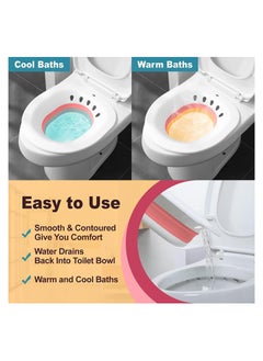 RATSAW Sitz Bath for Over Postpartum Care Perineal Bath for Hemorrhoidal Relief  - Image 4