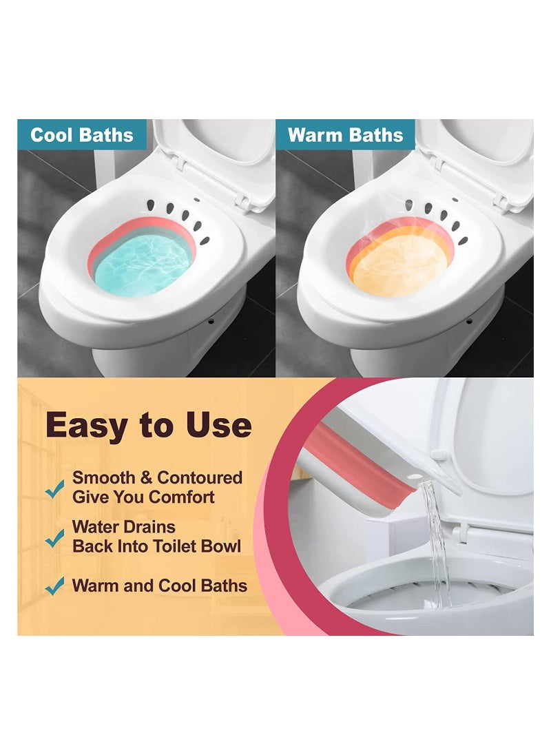 RATSAW Sitz Bath for Over Postpartum Care Perineal Bath for Hemorrhoidal Relief  - Image 4