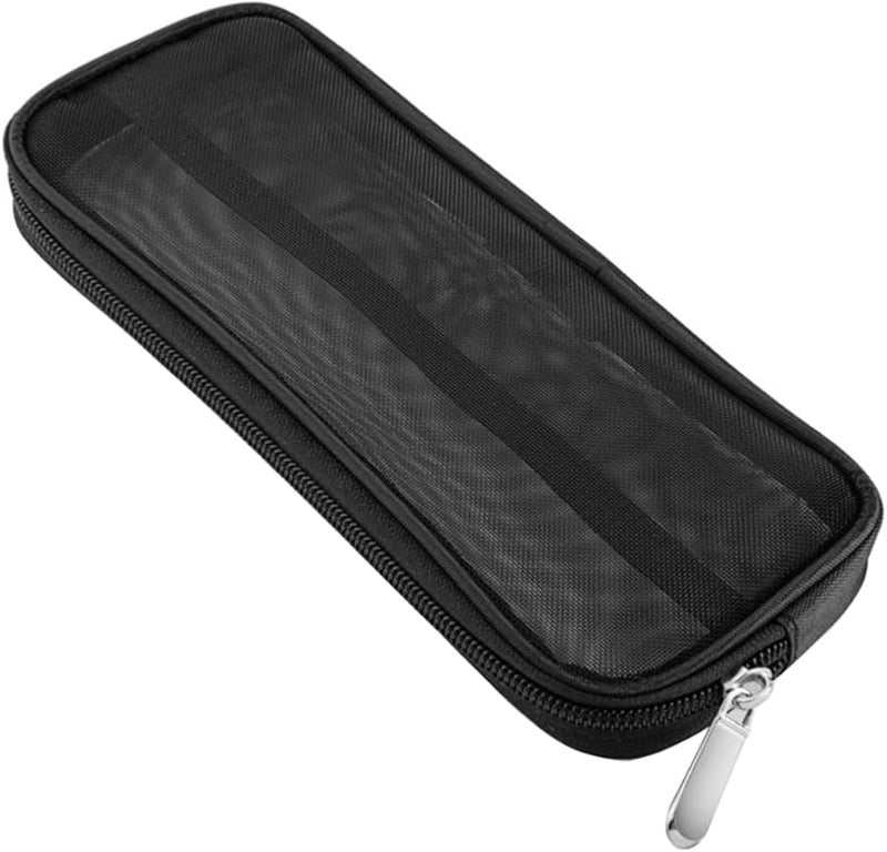 Black Mesh Makeup Brush Case Travel Cosmetic Organizer Storage Bag For Beauty Tools - Image 2
