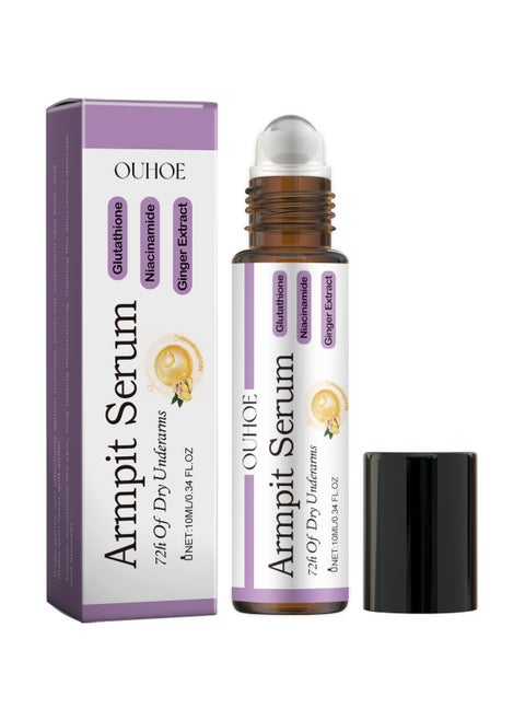 Armpit Whitening  Serum ,72h Of Dry Underarms , with Glutathione Niacinamide ,Brightening Booster Cream,  Dark Spot Cream,Underarm Cream Body Private Parts  Knees Elbows Inner Thigh 10ml