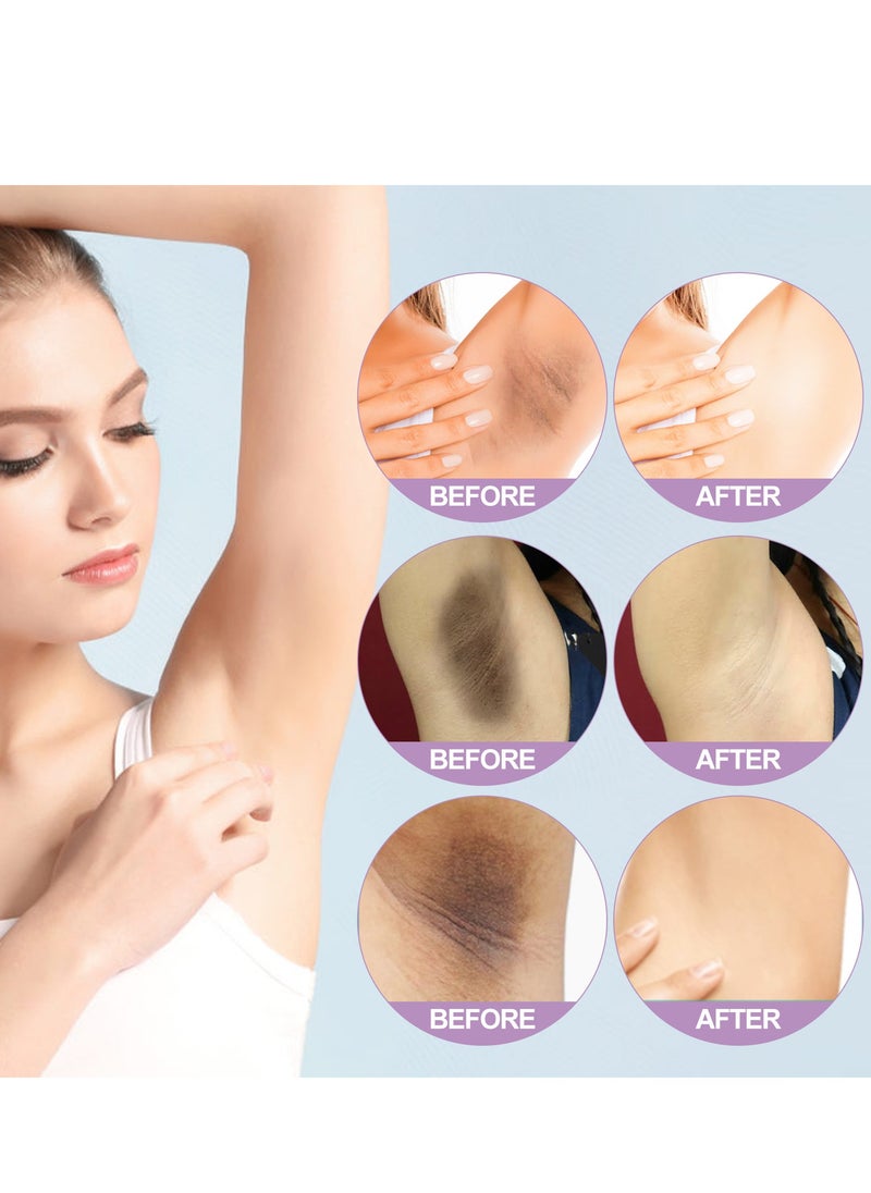 OUHOE - Armpit Whitening  Serum ,72h Of Dry Underarms , with Glutathione Niacinamide ,Brightening Booster Cream,  Dark Spot Cream,Underarm Cream Body Private Parts  Knees Elbows Inner Thigh 10ml - Image 1