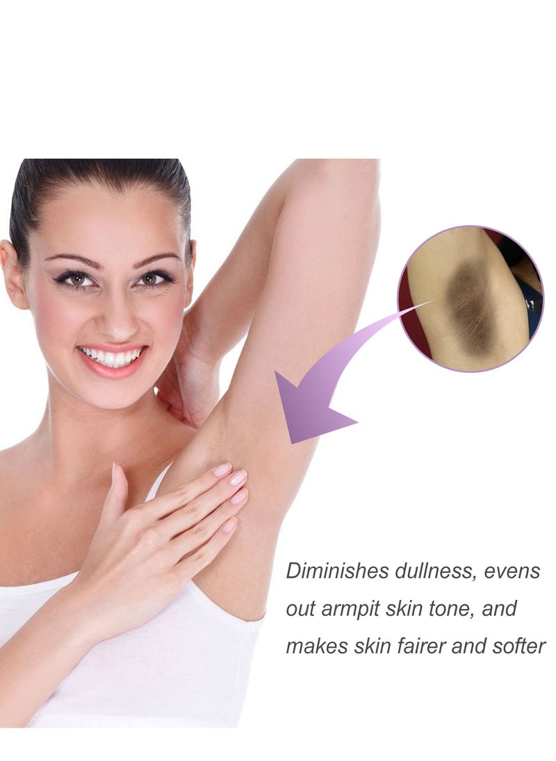 OUHOE - Armpit Whitening  Serum ,72h Of Dry Underarms , with Glutathione Niacinamide ,Brightening Booster Cream,  Dark Spot Cream,Underarm Cream Body Private Parts  Knees Elbows Inner Thigh 10ml - Image 1