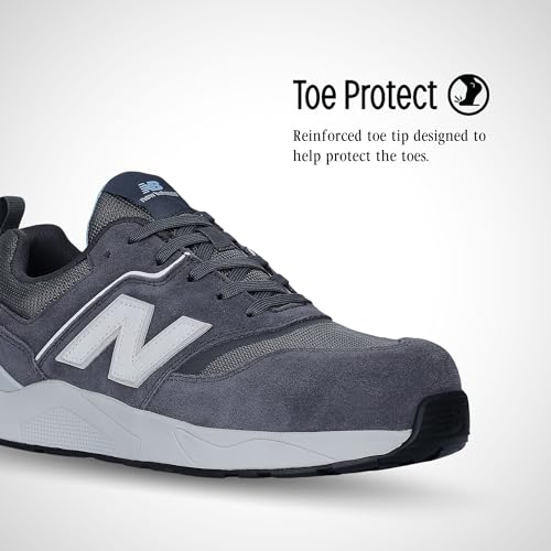 New Balance Women's Elite Lite Electrical Hazard Medium Composite Toe, Industrial Work Shoe Lightweight & Slip Resistant, Magnet Whispy Blue, 10 - Image 3