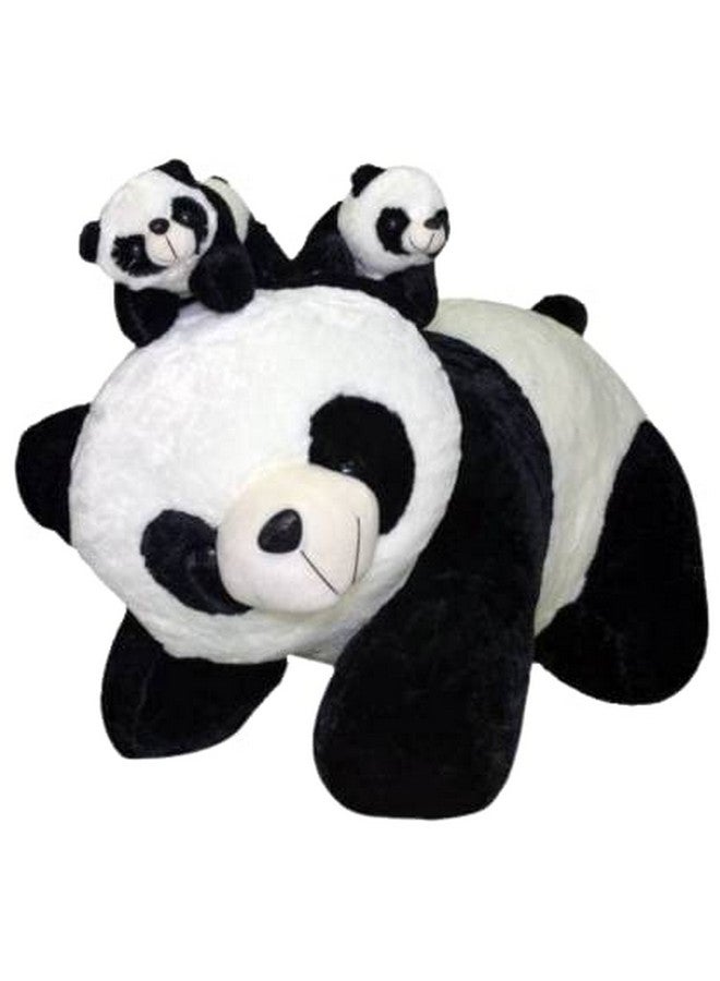 AVSHUB Soft Toy Panda and Stuffed 50cm with 2 Babies - Image 2