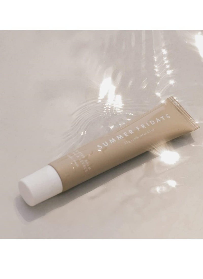 Summer Fridays Lip Butter Balm - Conditioning Lip Mask and Lip Balm for Instant Moisture, Shine and Hydration - Sheer-Tinted, Soothing Lip Care - Vanilla (.5 Oz) - Image 4