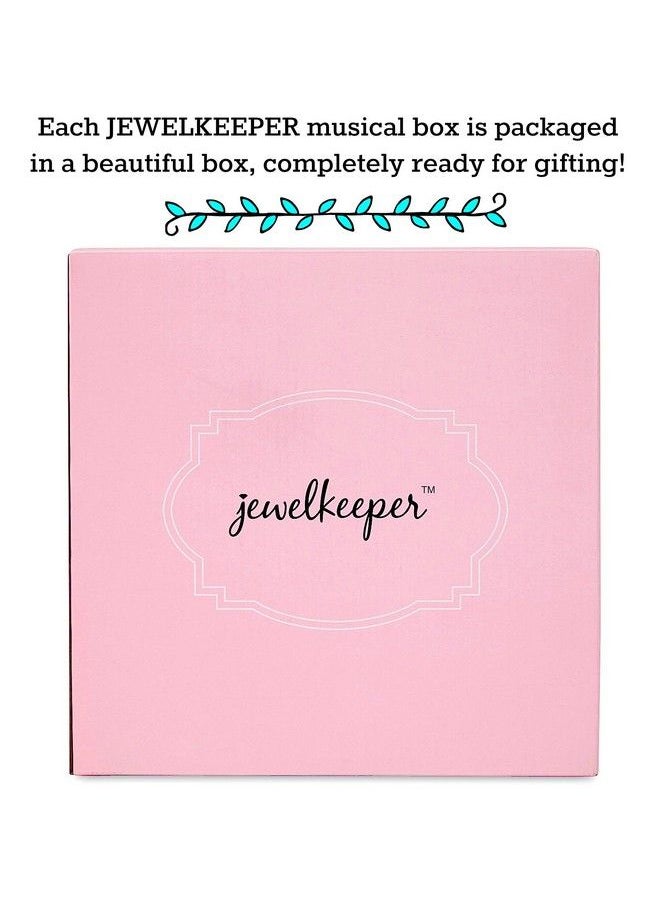 JewelKeeper - Musical Box With 3 Pullout Drawers Fairy And Flowers Design Dance Of The Sugar Plum Fairy Tune - Image 1