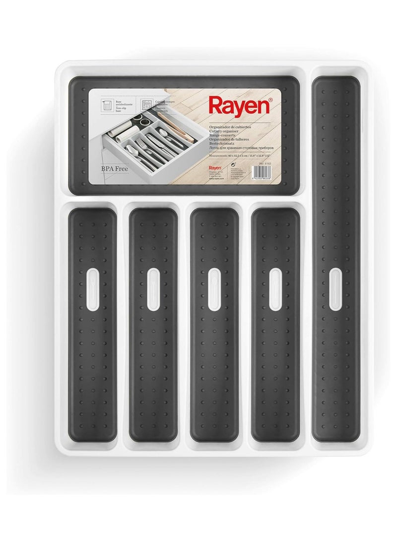 Rayen Cutlery Organizer, White, Medida: 40 x 32,5 5 cm 6183 - Image 4