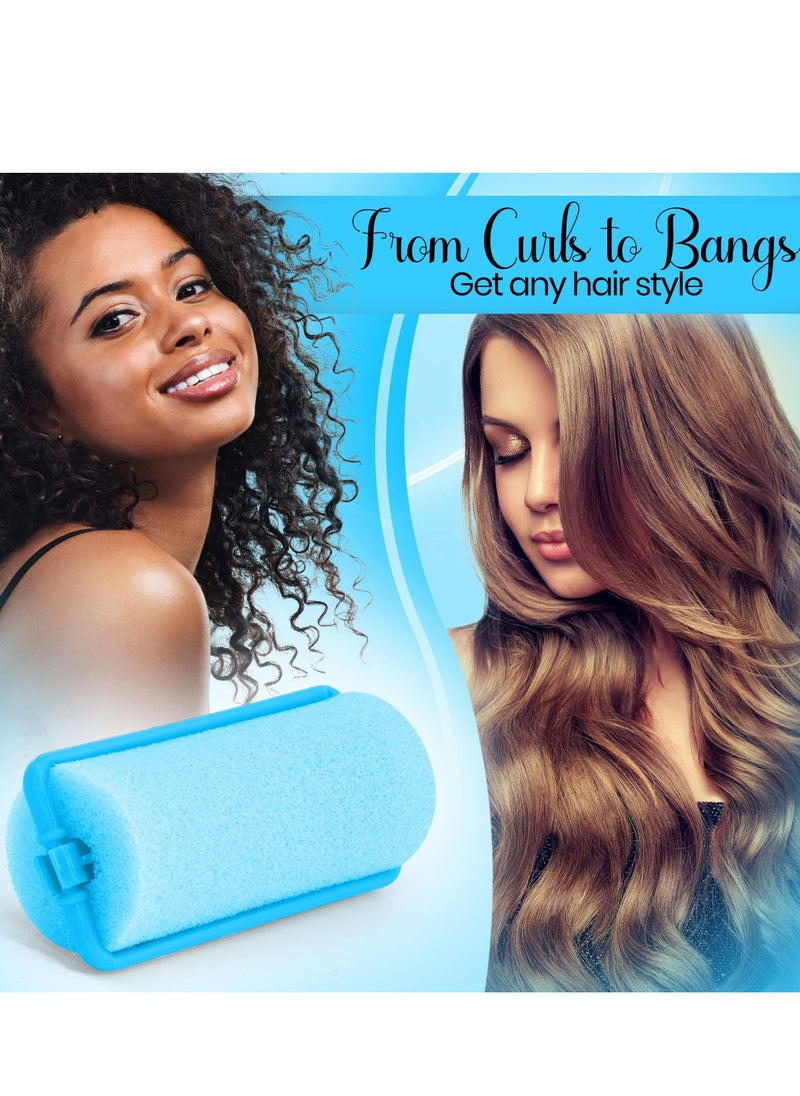 Y&D Foam Sponge Hair Rollers 48 Pieces, Soft Sleeping Curler Flexible Styling Curlers Hairdressing for Women Creating Curls 0.79" ( Random)  - Image 4