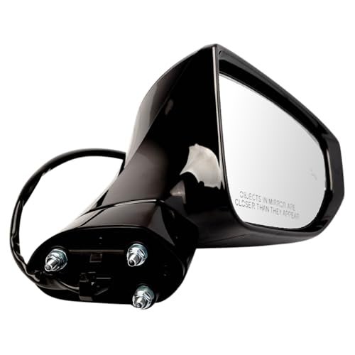 TRQ Passenger Side Power Heated Mirror Smooth Black Without Memory Compatible with 2021-2023 Lexus IS300 IS350 2022-2023 IS500 LX1321184 - Image 3