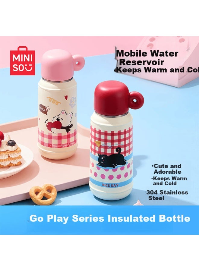 Miniso كوب قش مكتبي من سلسلة مينيسو بلاي 304 سعة 530 مل باللون الأحمر - Image 2