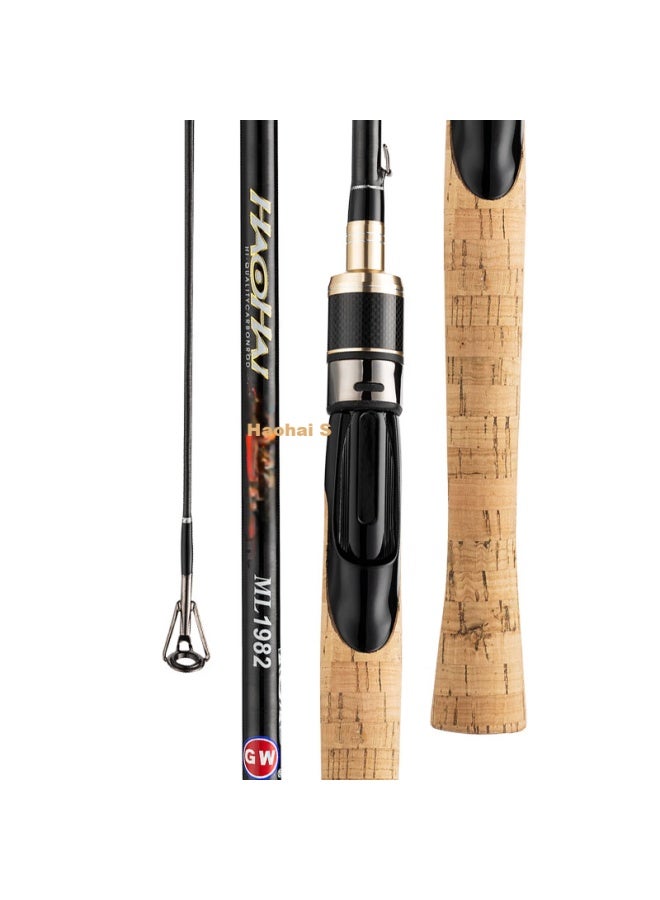 Gw 1.98m Sea Fishing Rod Ml Action Spinning Rod Straight Handle Rod Set Fishing Gear - Image 2