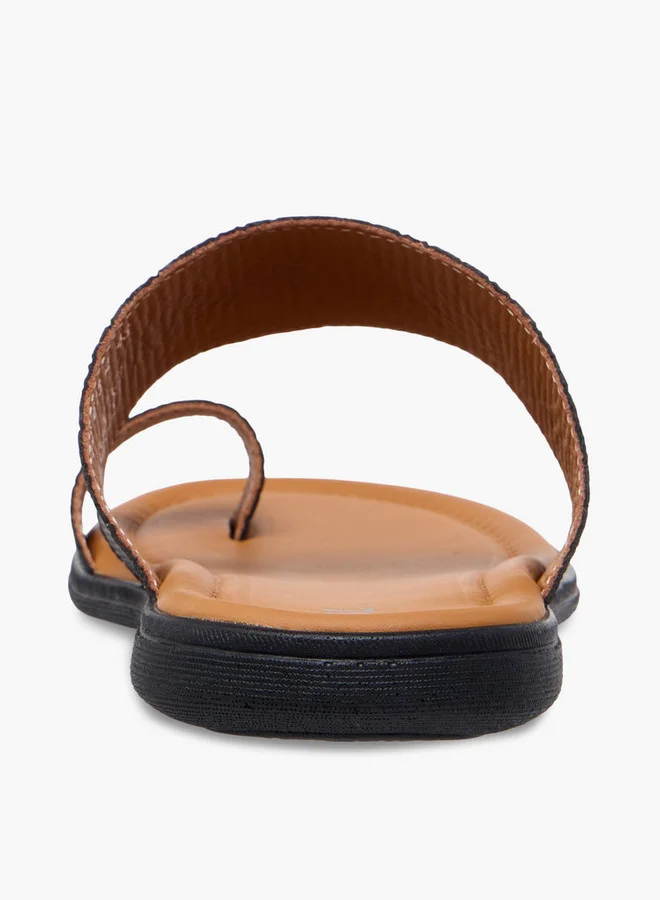 LBL by Shoexpress  Textured Slip-On Arabic Sandals for Men | Best Price UAE