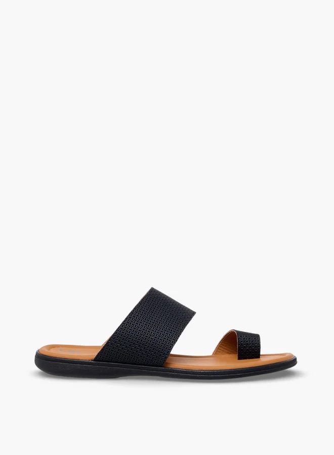 LBL by Shoexpress  Textured Slip-On Arabic Sandals for Men | Best Price UAE