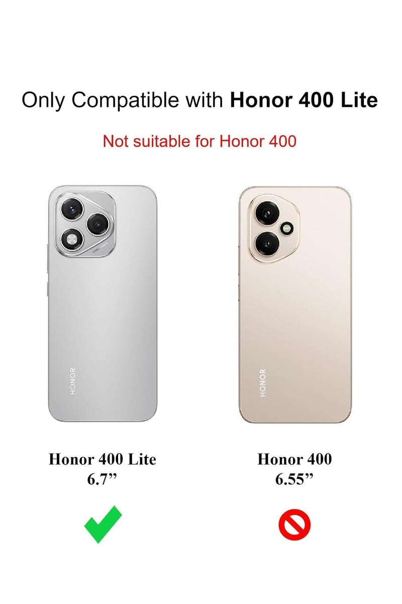 ملبوس زجاجة الحماية المقسى Honor 400 Lite بصلابة 9H سهلة التركيب حماية مضادة لبصمات الأصابع زجاج مقسى شفاف خالي من الفقاعات عالي الدقة لشاشة Honor 400 Lite بحجم 6.7 بوصة - Image 2
