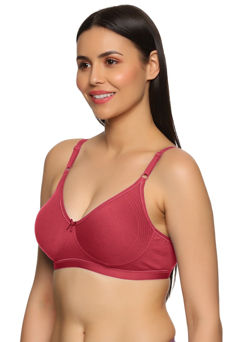 تينز لايفستايل حمالة صدر توقيع تينز لايفستايل بدعم جانبي بدون حشوة وبدون سلك معدني للاستخدام اليومي للنساء | قطن ممشط فائق النعومة، لوحة تشكيل محددة، أحزمة قابلة للتعديل | تغطية عالية وتشطيب ناعم | حمالة كلارا - Image 2