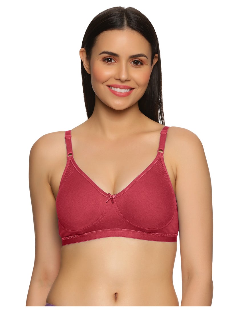 تينز لايفستايل حمالة صدر توقيع تينز لايفستايل بدعم جانبي بدون حشوة وبدون سلك معدني للاستخدام اليومي للنساء | قطن ممشط فائق النعومة، لوحة تشكيل محددة، أحزمة قابلة للتعديل | تغطية عالية وتشطيب ناعم | حمالة كلارا - Image 1