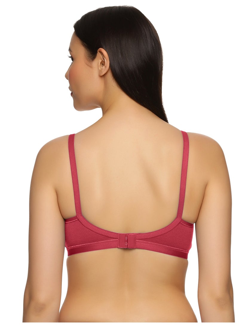 تينز لايفستايل حمالة صدر توقيع تينز لايفستايل بدعم جانبي بدون حشوة وبدون سلك معدني للاستخدام اليومي للنساء | قطن ممشط فائق النعومة، لوحة تشكيل محددة، أحزمة قابلة للتعديل | تغطية عالية وتشطيب ناعم | حمالة كلارا - Image 3