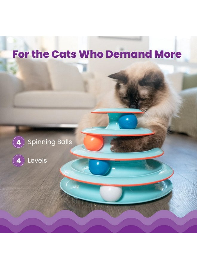 Catstages Chase Meowtain Interactive 4-Tier Cat Track Toy - Image 3