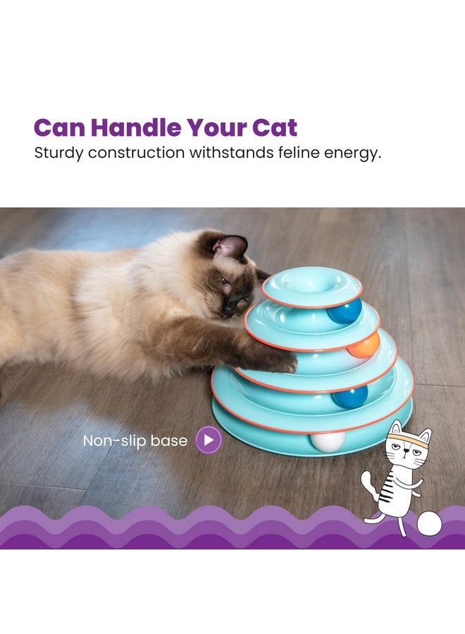 Catstages Chase Meowtain Interactive 4-Tier Cat Track Toy - Image 4
