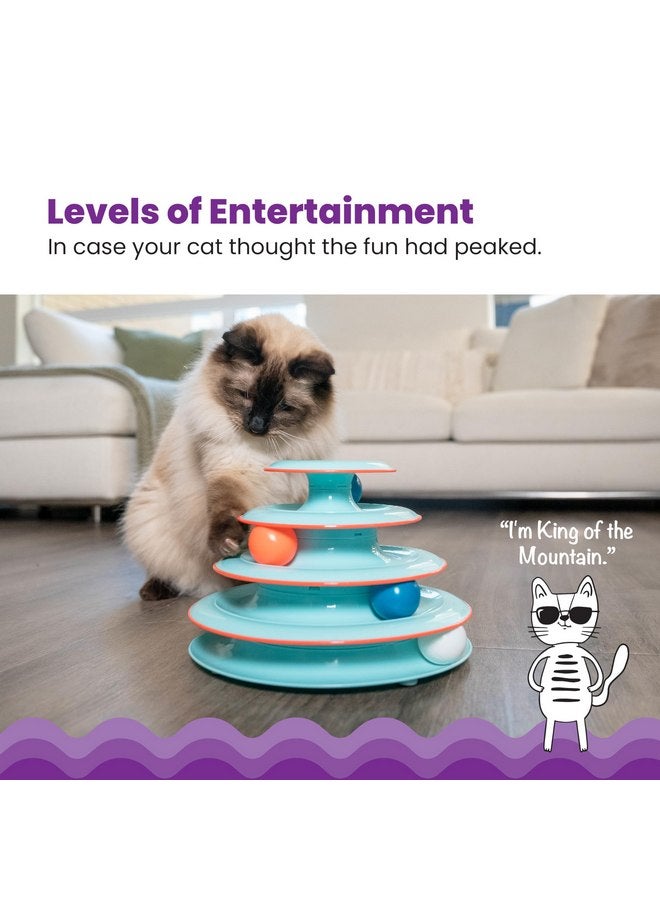 Catstages Chase Meowtain Interactive 4-Tier Cat Track Toy - Image 2
