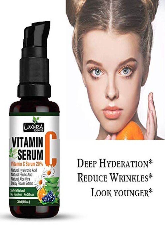 Luxura Sciences Vitamin C Serum For Skin Glow; Anti Ageing; 30 Ml - Image 5