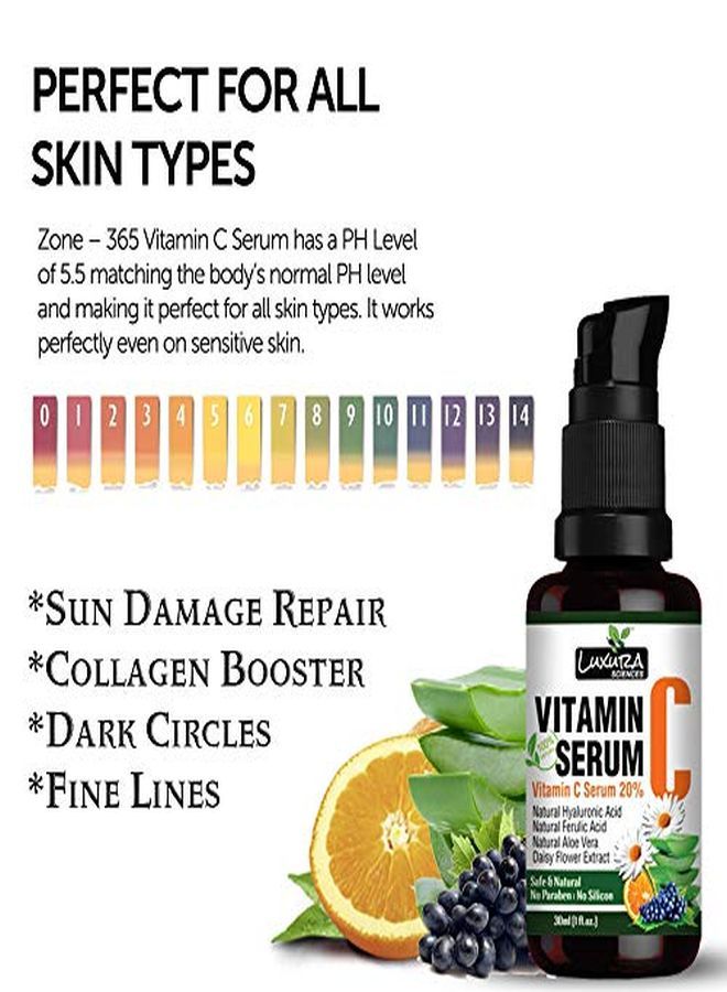 Luxura Sciences Vitamin C Serum For Skin Glow; Anti Ageing; 30 Ml - Image 4