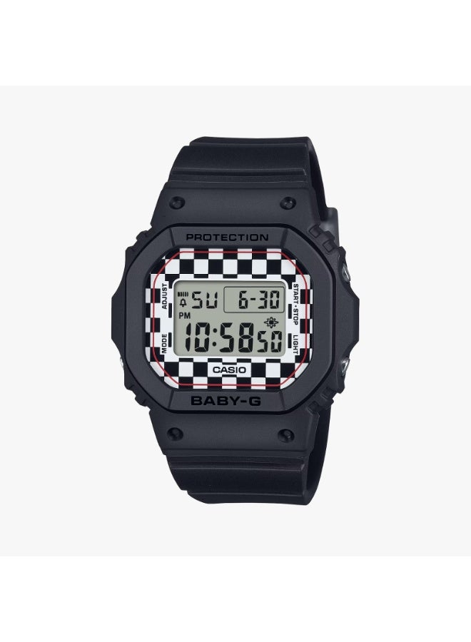 Casio Baby-G BGD-565GS-1DR Women’s Digital Watch, Square Black Glitter Design, Shock Resistant, Daily Water Resistant - Image 1