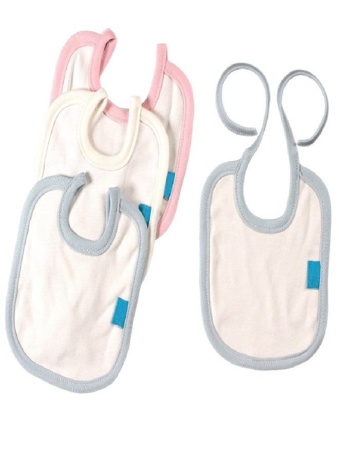Fatah Bundle Of 4 Psc Cotton Baby Bibs - Shapes  - Image 2