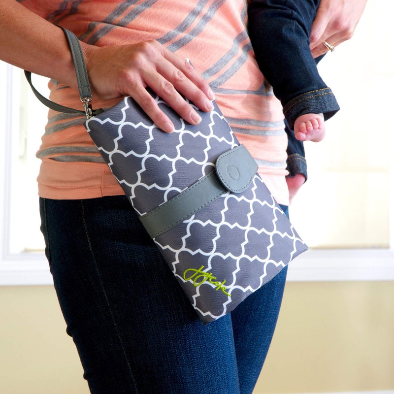 JJ Cole Diaper Changing Clutch, Stone Arbor - Image 3