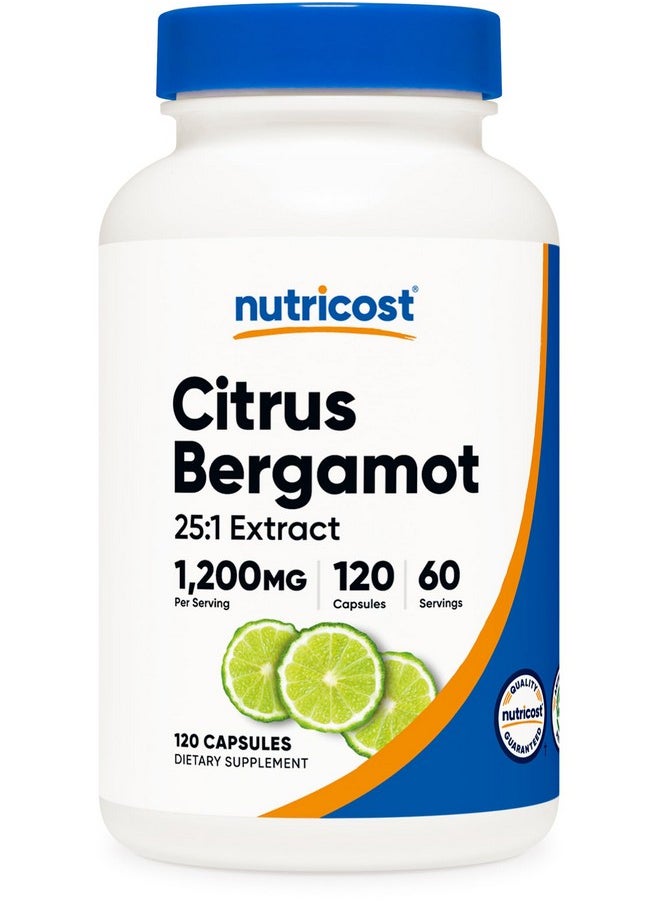 كبسولات Nutricost Citrus Bergamot 1200mg، 120 كبسولة - مستخلص البرغموت بنسبة 25:1 - 60 وجبة، خالية من الجلوتين، نباتية وغير معدلة وراثيًا - pzsku/Z31FA457A8E0A96B5B68BZ/45/_/1735908024/80b8c26e-1f24-43e6-8bbd-6db759082e13