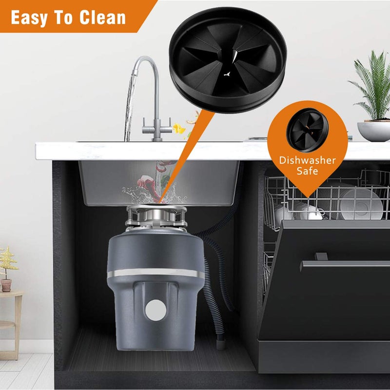 Tezoro Sink Baffle, Replacement for Evolution, Garbage Disposal Splash Guards,Quite Collar,Drain Plugs,Disposer Accessories for Whirlaway, Waste King, Sinkmaster and GE Models (3.25inches) - Image 5