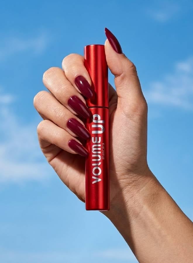 Flormar Volume Up Mascara – 000 Black, Silicone Brush, Intense Black Pigments, Volume & Lifting Effect, Buildable Wear Black - Image 2