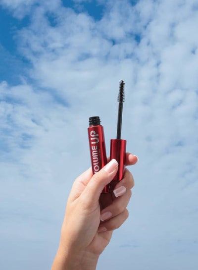 Flormar Volume Up Mascara – 000 Black, Silicone Brush, Intense Black Pigments, Volume & Lifting Effect, Buildable Wear Black